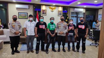 JKW-PWI: Kapolda Babel Sambut Tim Jelajah, Beri Saran ini?